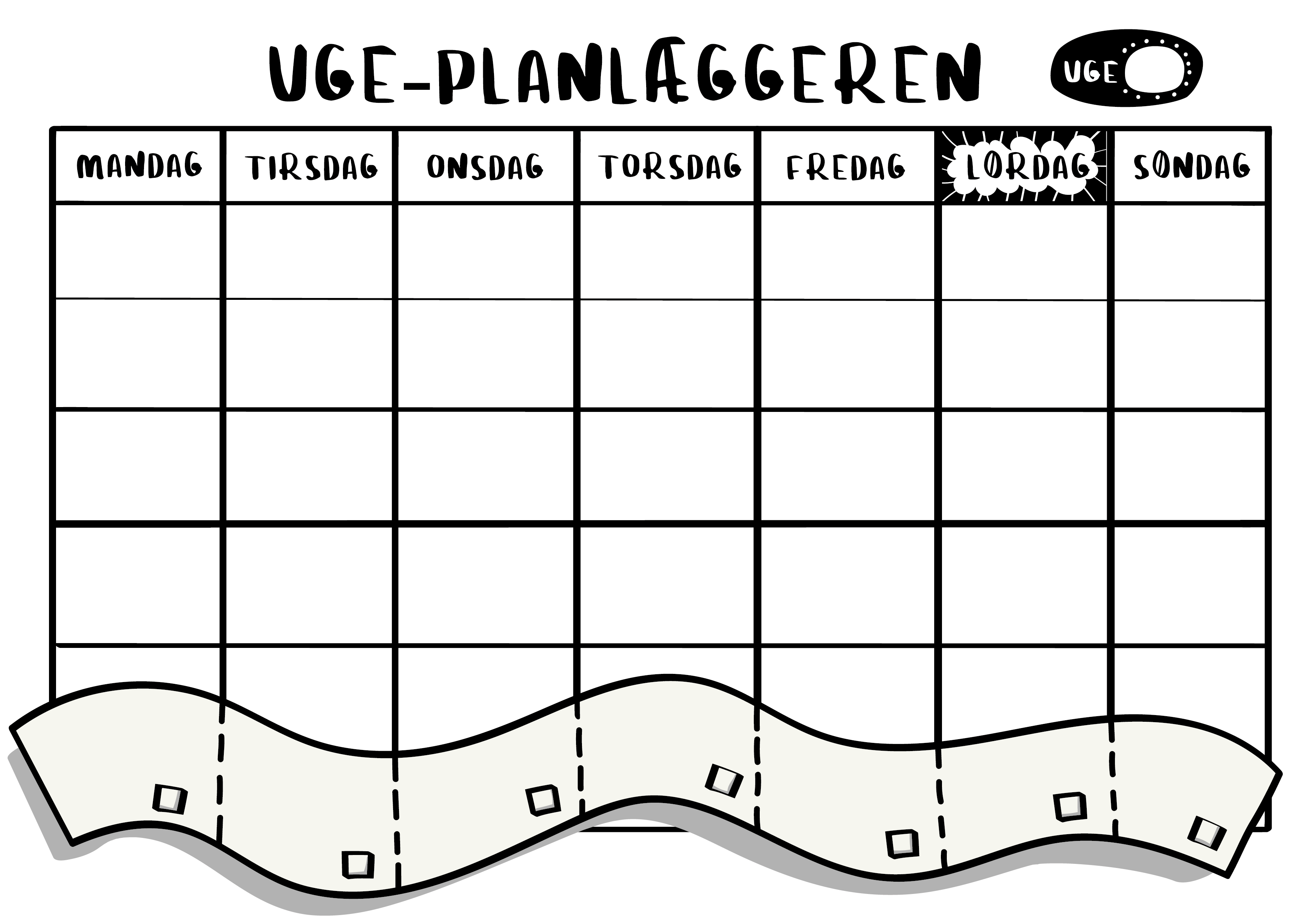 NY ugeplanlægger billede
