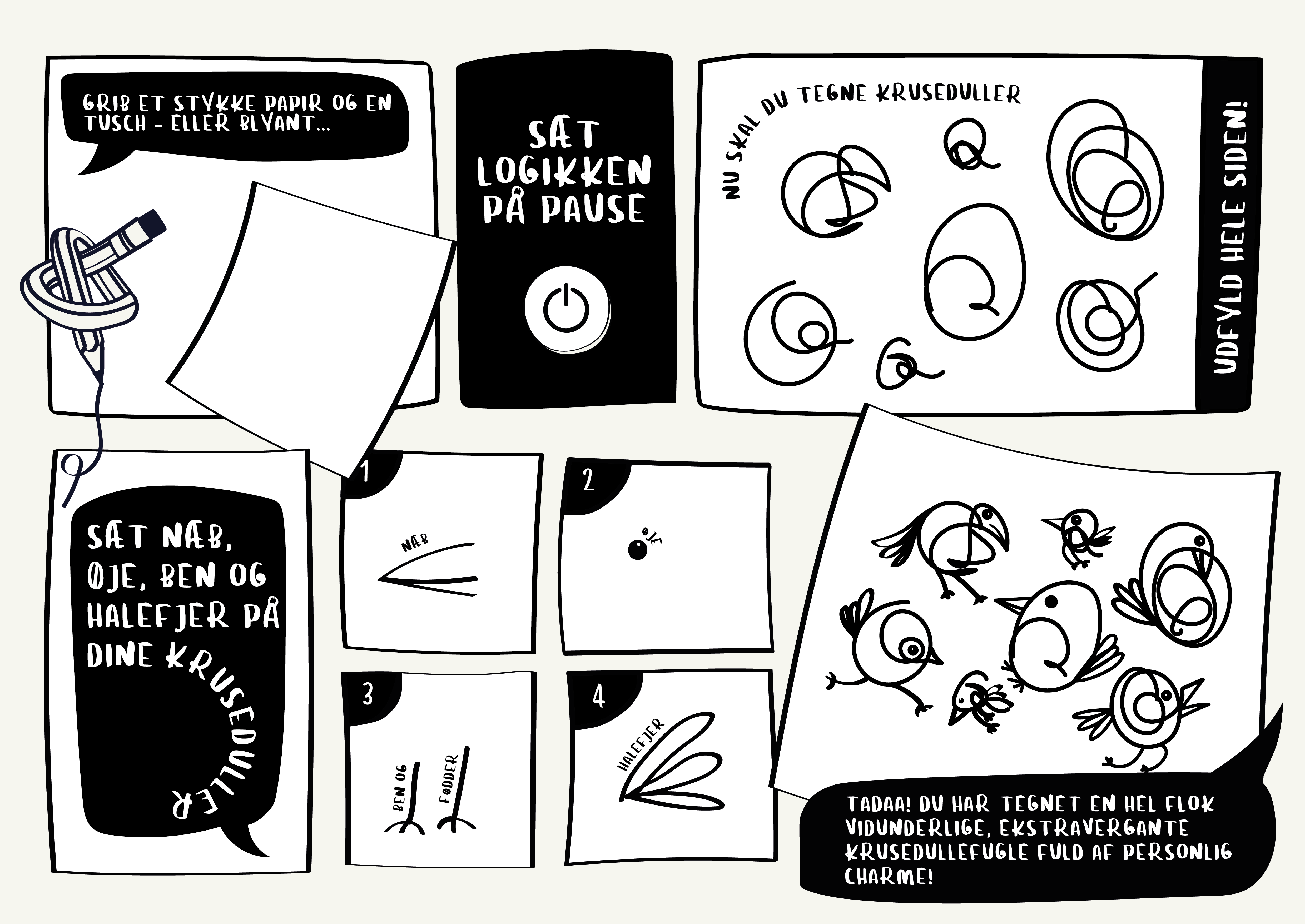 Squigglebird som tegneserie